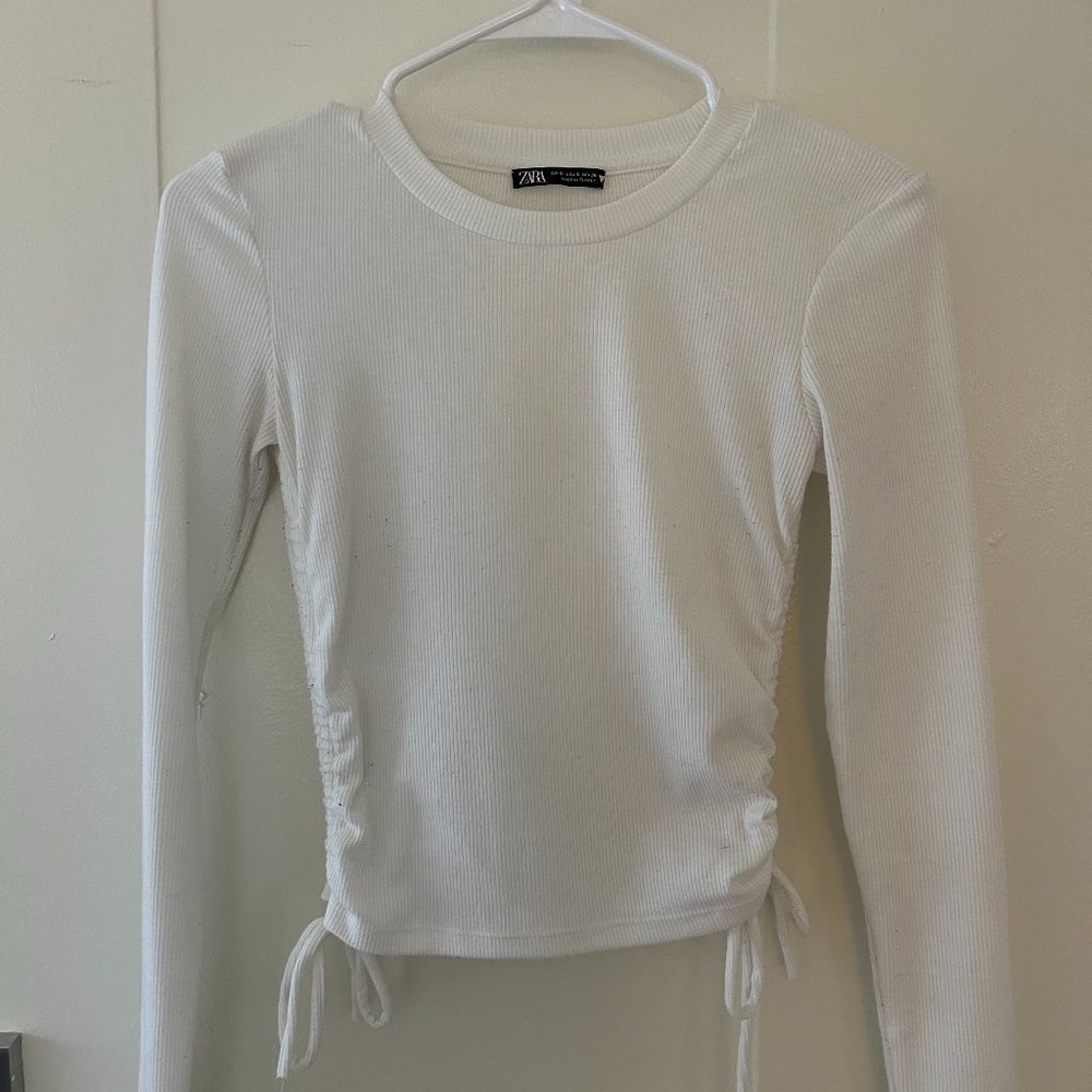 Zara White Long Sleeve